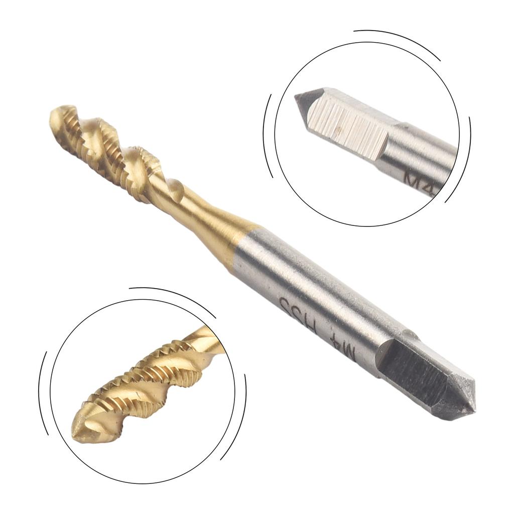 1Pcs HSS Spiral Thread Tap Drill for M3 M5 M6 M8 High Speed Steel Hand Tap for Wood Iron Aluminum Stainless Steel