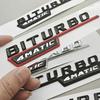 Logo TURBO 4MATIC Car Emblem Both Side Fender Badge Sticker For Mercedes Benz AMG X247 C117 W117 GLE53 GLA45 A45 A35 CLA35 CLA45