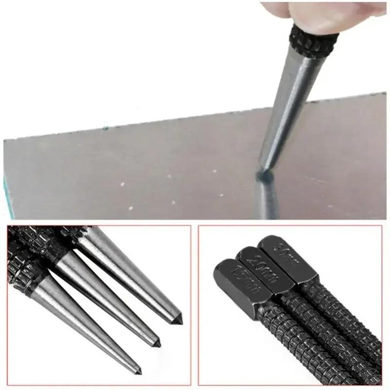 High-carbon Steel Center Punch Set Non-Slip Center Pin Punch Used For Drilling Of Alloy Steel Metal Wood Punch Pin Tool
