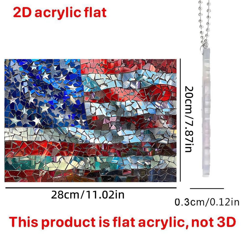 Acrylic Flat Cartoon Decorative Pendant, Car Rearview Mirror Decoration, Backpack Pendant