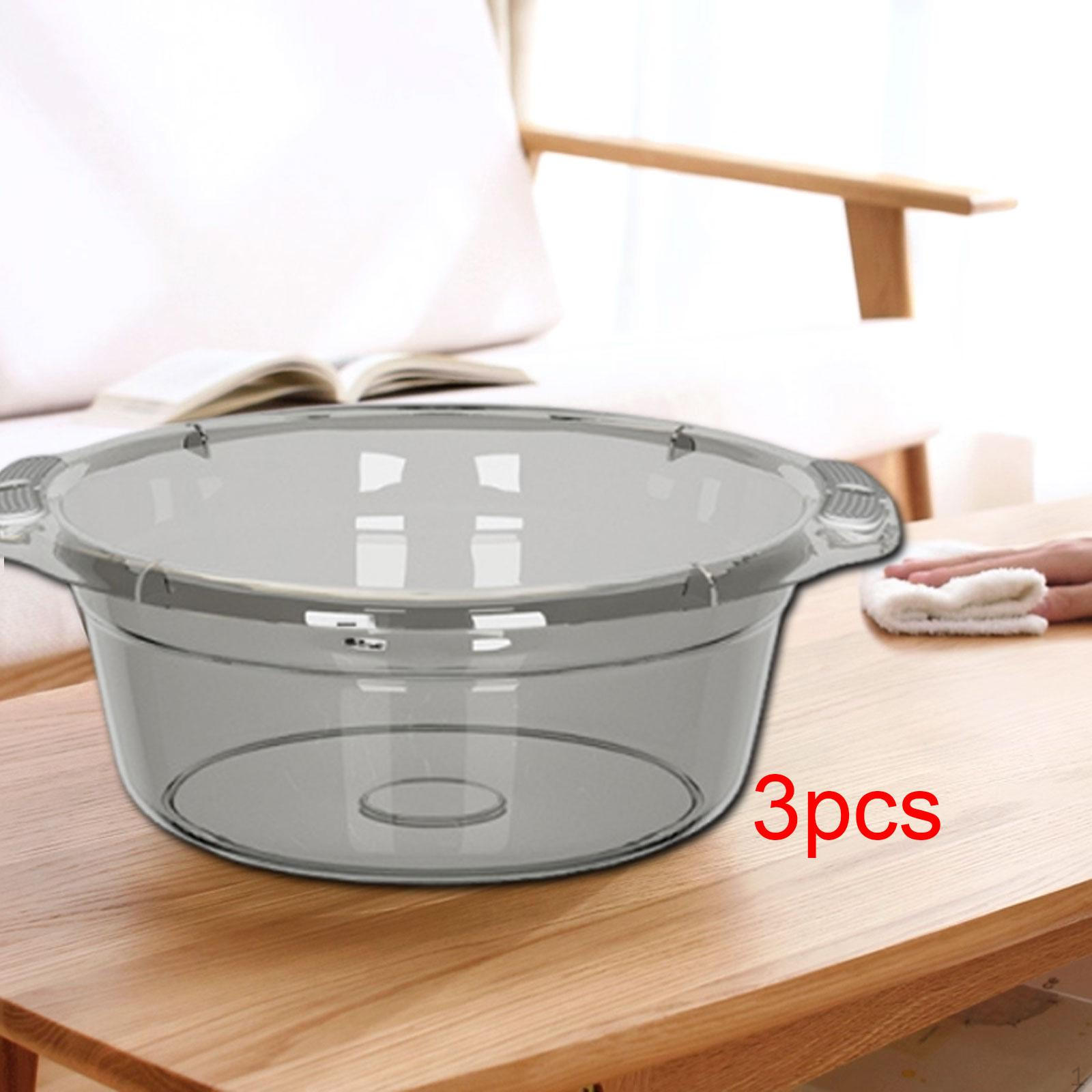 

3 Portable Wash Baskets for Sink Bowl Accessories Multi-Function Bathroom Supplies Vegetable серый