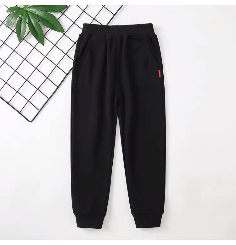 

Детские хлопковые повседневные брюки на осень/зиму 2025 - Новые спортивные штаны для маленьких, средних и больших детей 150 cm