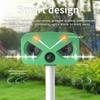 High-Power Outdoor Ultrasonic Solar Animal and Bird Repeller
