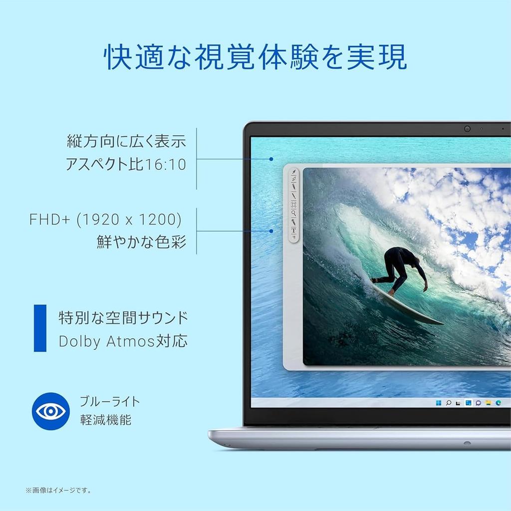 Dell Inspiron 14 5445 AMD Ryzen 7 8840U 16GB 1TB HD Power Carbon Windows 11 14-inch FHD+ Laptop, Processor, Memory, SSD, Wi-Fi 6, Camera, MIL-STD-810H