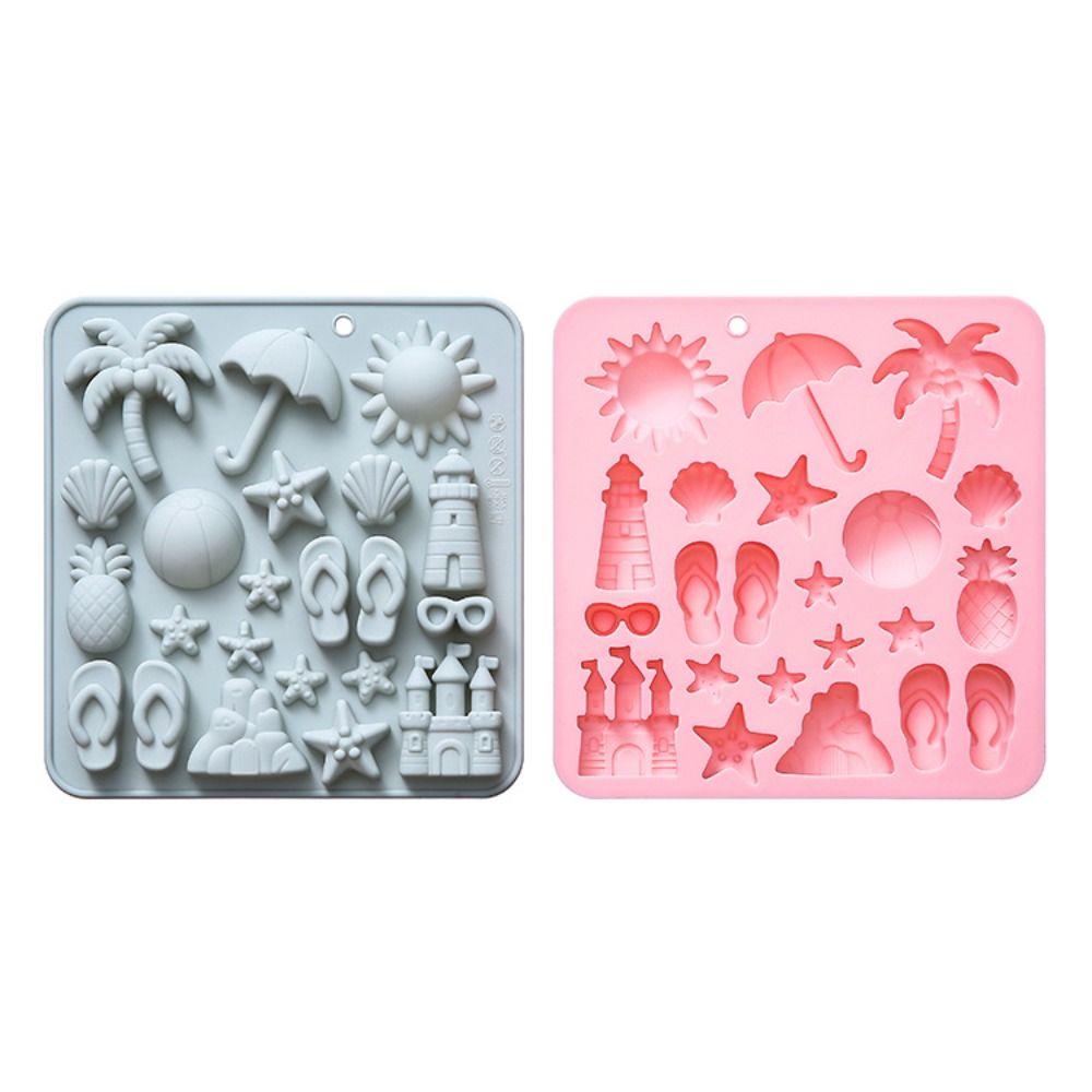 Coconut Tree Summer Beach Theme Molds Silicone DIY Baking Tool New Candy Mould Tray Dessert Mousse