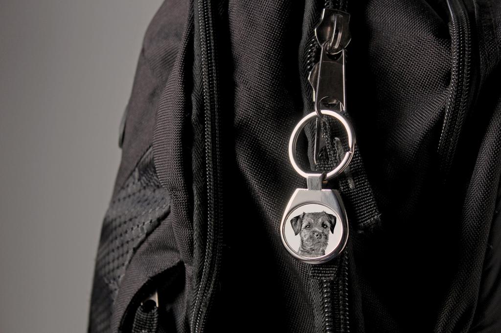 Border Terrier - brelok z psem, brelok z nadrukiem, personalizowana zawieszka od marki Art-Dog