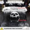 Black Forest Skull Pattern 3D Printed Quilt Cover Home Textiles Soft Duvet Cover Pillowcases Modern Art Gothic Style Bedding Set