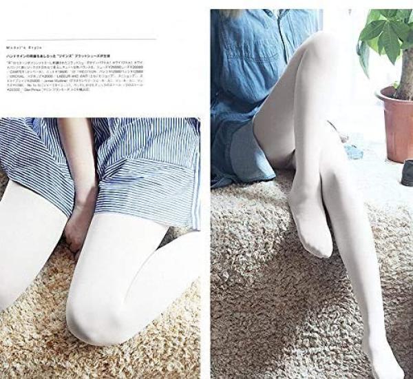 80D Thick Denier Cold Dance School Colored Tights [Golden Spring] High-Multi Heat-Generating Tights, Stockings, Warm, Protection, Costume, Festival,