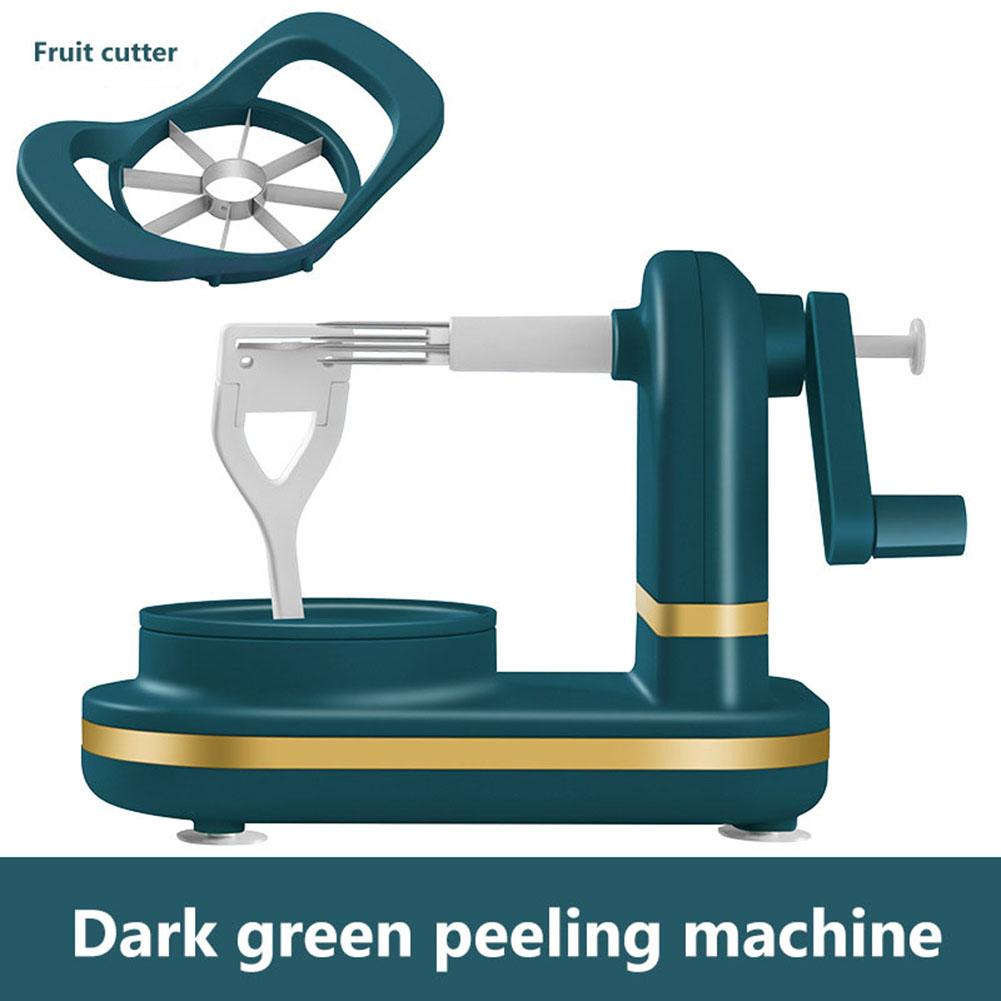 3 in 1 Fruit Peeler Slicing Machine Hand-cranked Stainless Steel Apple Peeler Kitchen Apple Slicer Corer Cutter with Metal Base