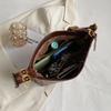 Solid Color PU Leather Women's Fashion Shoulder Bag for Ladies Simple Luxury Large Capacity Casual Bag