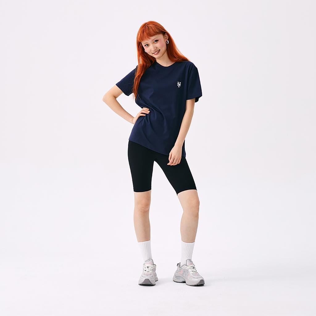 New MLB Basic Collection New York Mets SS25 T-Shirt Unisex Navy Blue 3ATSB0153-09NYS