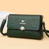 Women's bag trendy retro printing new shoulder bag daily commuting simple solid color messenger bag