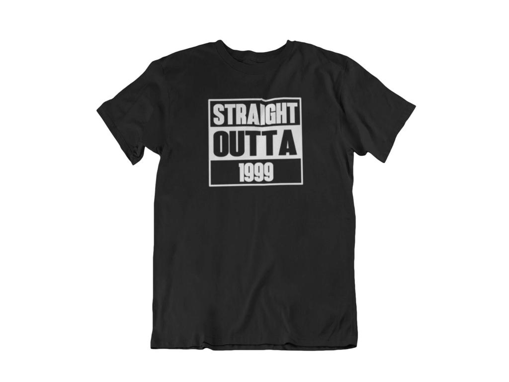 Straight Outta 1999 T-Shirt 21 Years of Being 21th Birthday Gift T Shirt Tee