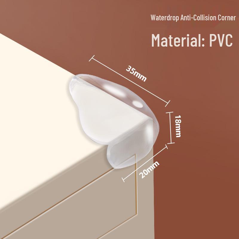 Transparent Silicone Corner Protector - Anti-Collision Soft Wrap for Child Safety