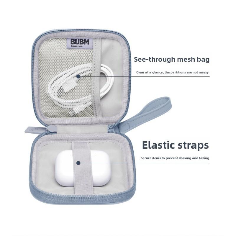 Simple and Lightweight Key Storage Bag, Skin Feeling Waterproof and Scratch-proof Solid Color Earphone Bag.