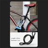 1 PCS Bike Lock Anti-Theft Mountain Bike Road Bike Silicone U-Lock Motorcycle Helmet Bicycle Electric Scooter Alloy Steel Black