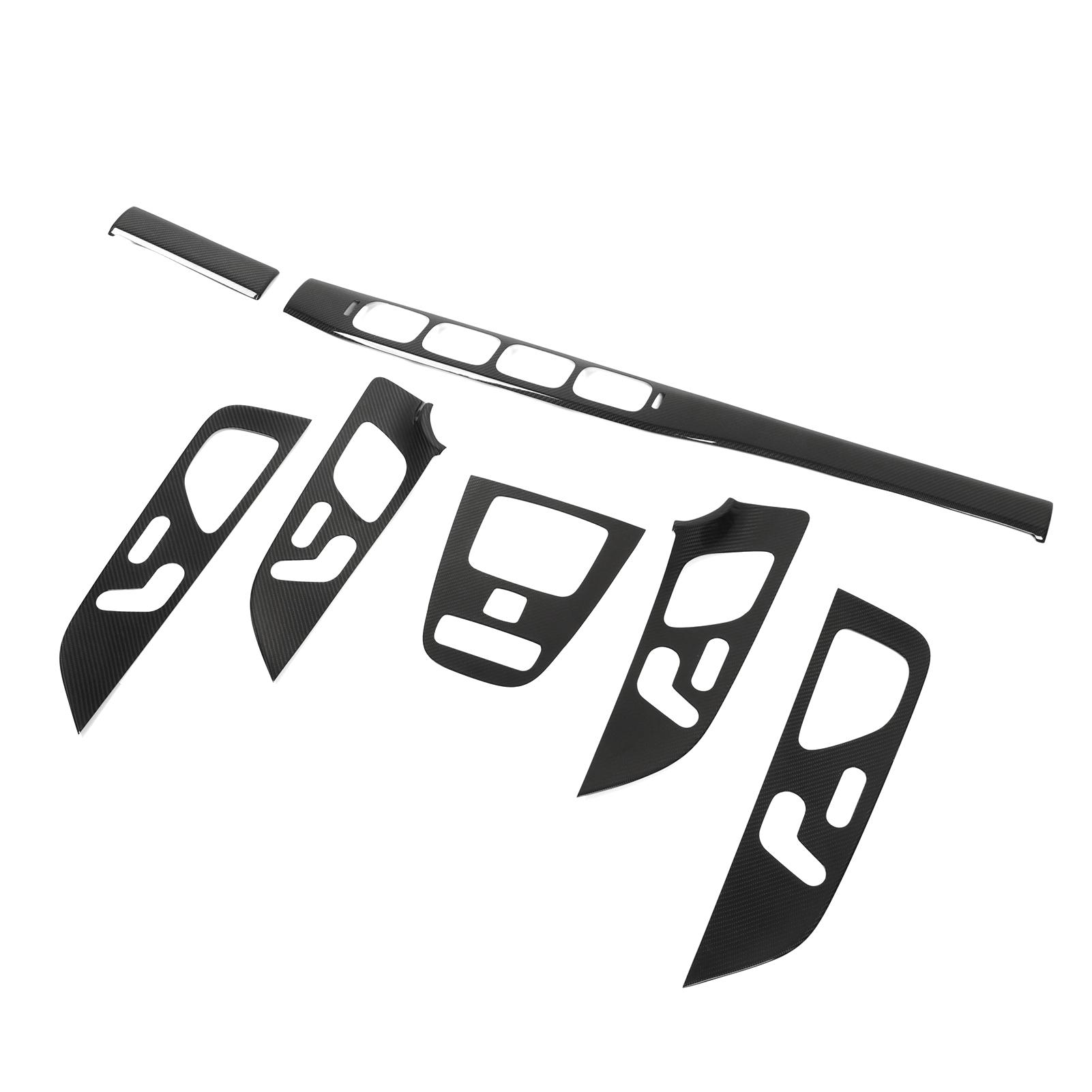 

Car Interior Cover Trim Kit Carbon Fiber Dashboard Trim Replacement for Mercedes Benz GLE Class W167 LHD 2019‑2022