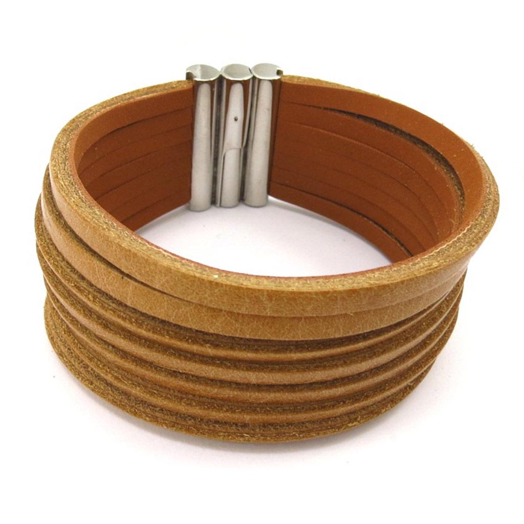 Les Trésors De Lily [K5803] - Mixed Bracelet 'Peaceful' Camel