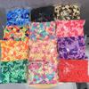 500 Stück/Set Kinder Einfarbig Gitter Welle Elastische Haarbänder Baby Mädchen Scrunchie Gummibänder Kind Süß Niedlich Haaraccessoires