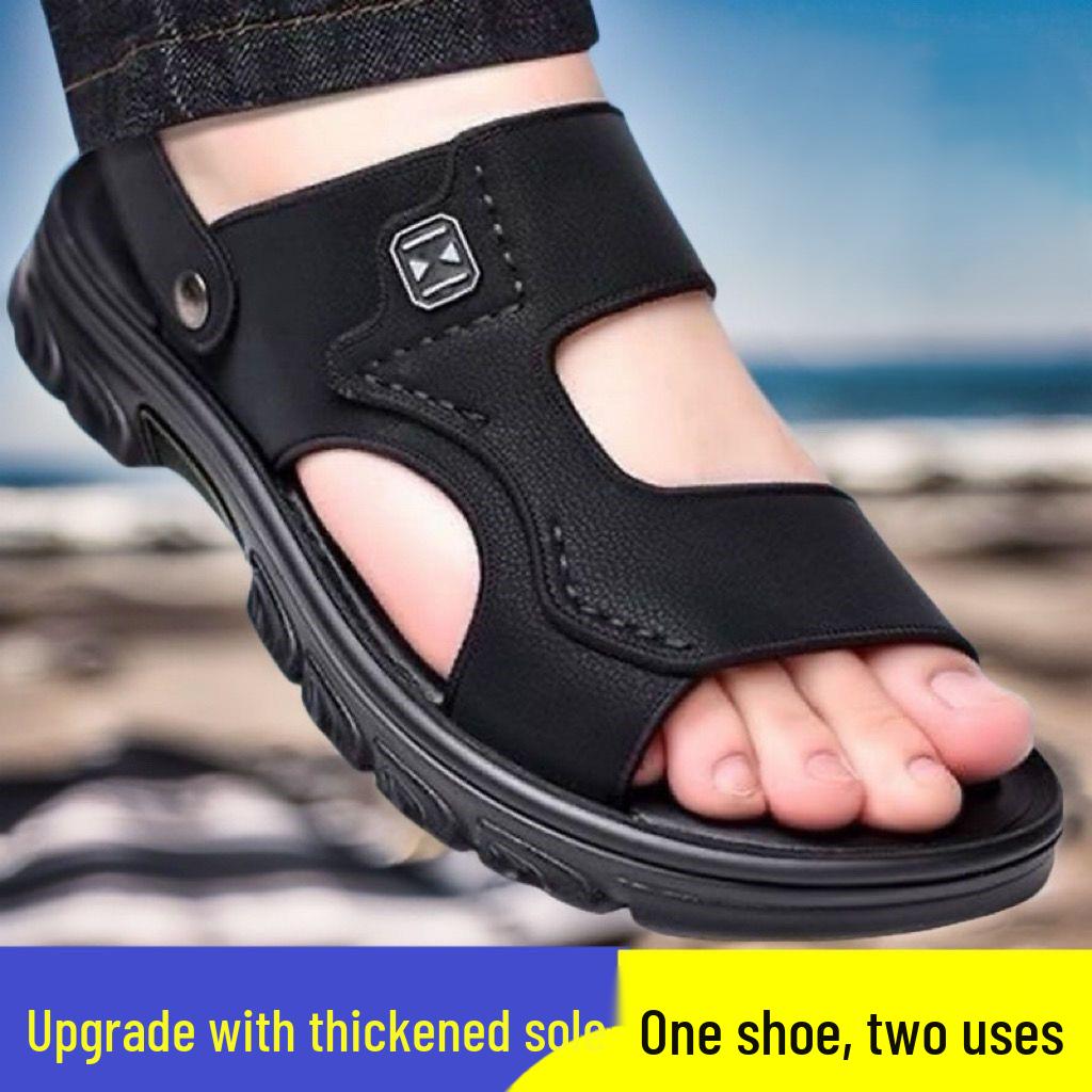 

2024 Мужские нескользящие дышащие сандалии для отдыха на открытом воздухе – износостойкие для пляжа и вождения 39