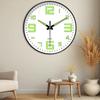 1 Pcs Luminous Wall Clock Light In Dark Night Digital Quartz Movement Bedrooms Living Room Study Loudspeaker Mute Clock For Home