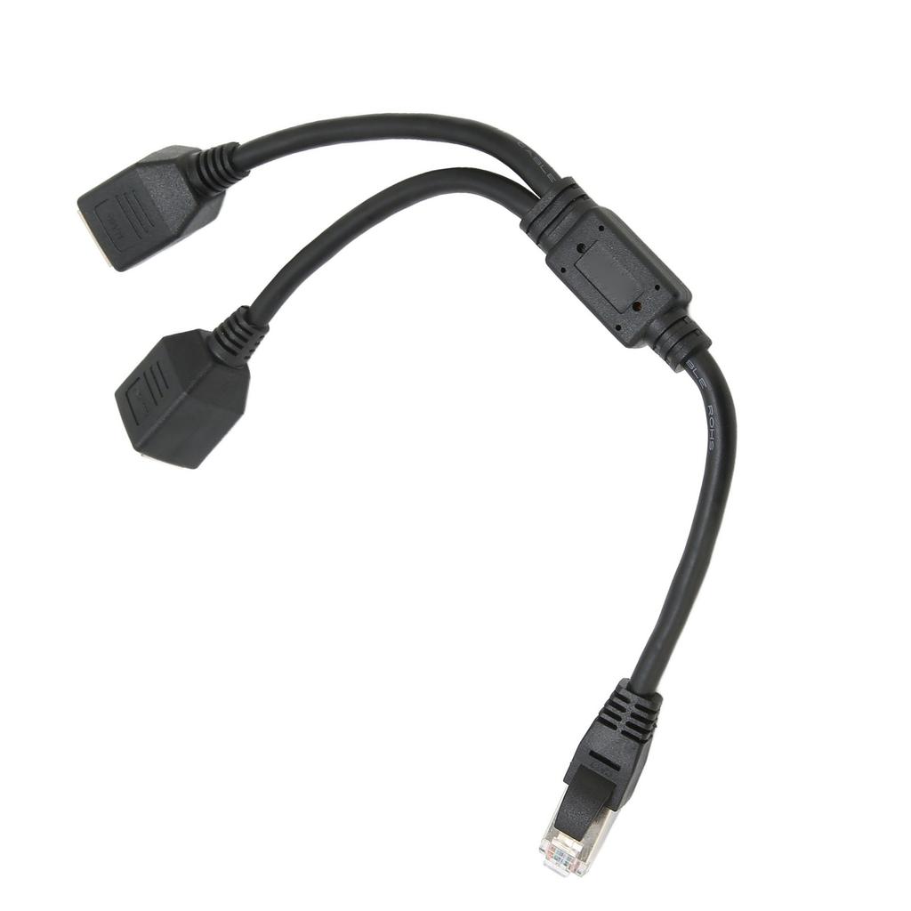 RJ45 Ethernet Adapter Cable Extension 1 to 2 Port Excellent Connection Transmission Good Signal Ethernet Socket Adapter
