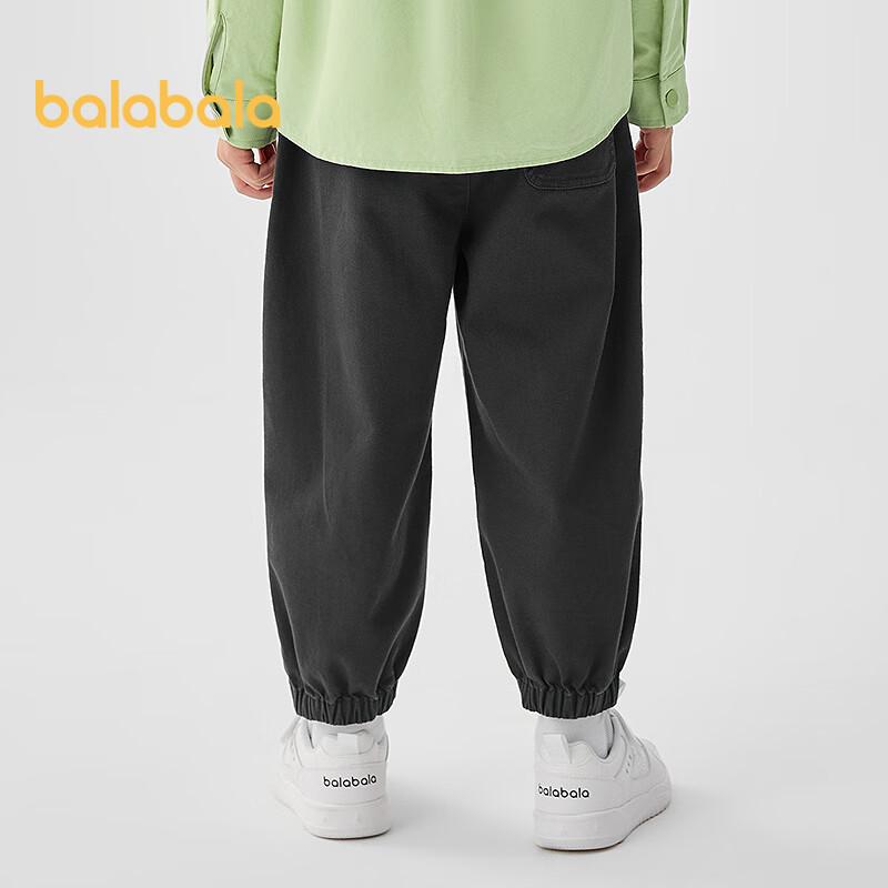 Balabala Boys' 2025 Spring Cuffed Cargo Pants