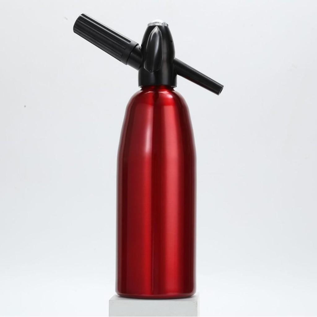 Pistola Sifão de Refrigerante de Alumínio - Fabricante de Água com Gás de 1000ML para Cocktails