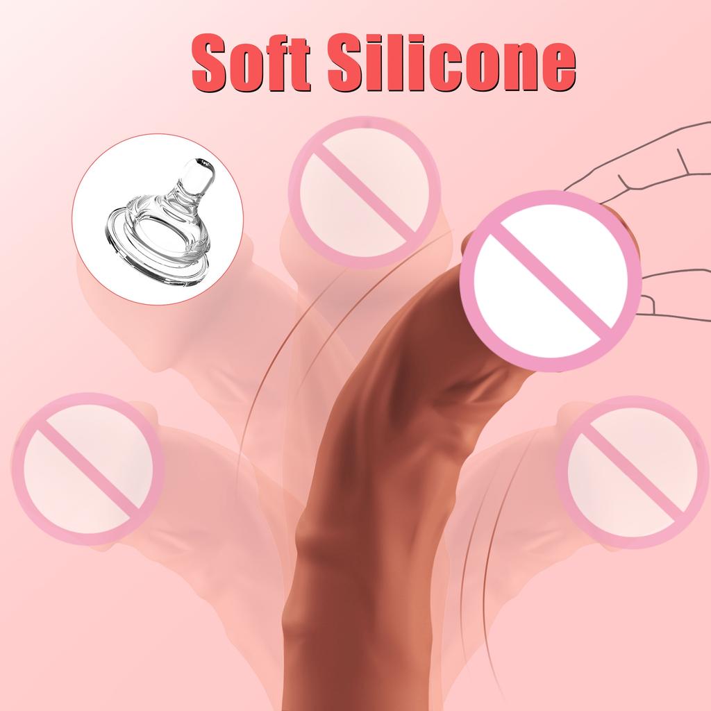 Realistic Dildo Vibrator for Women G Spot Clitoral Stimulation Penis Vibro with 10 Vibrating&Heating Modes Dick Sex Toys Female