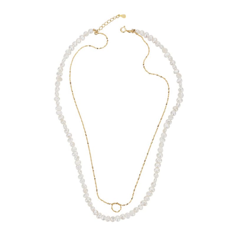 Charmy 18k Gold Plated Love Layered-necklace