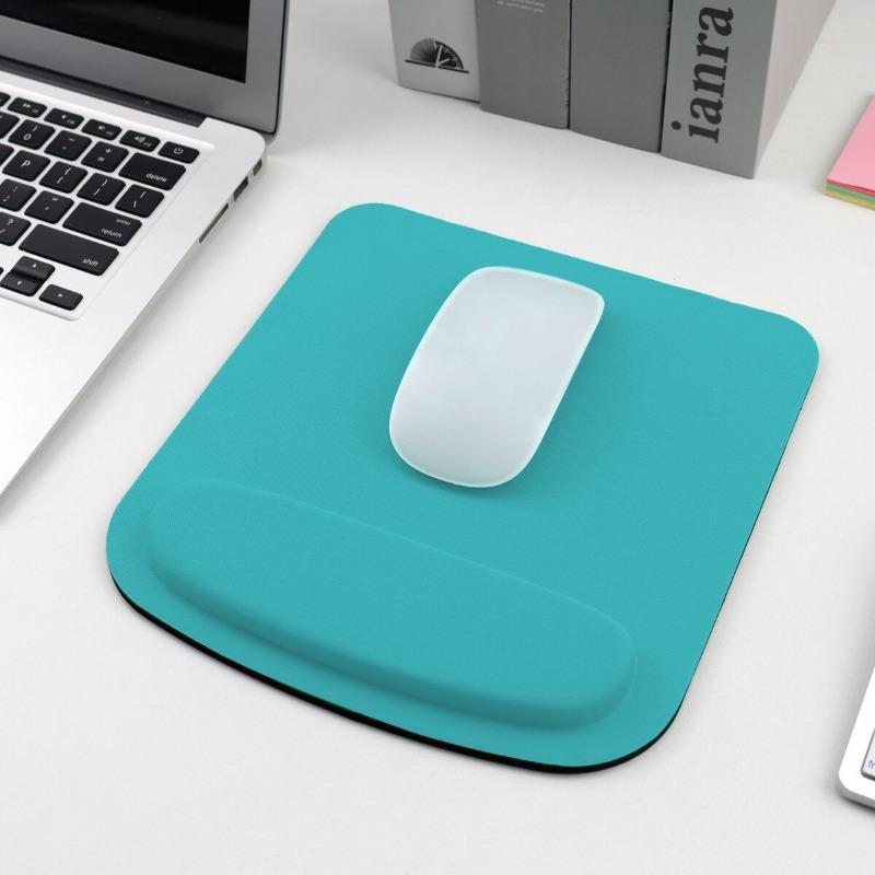 

Коврик для мыши из пены EVA на запястье, простой однотонный удобный коврик из толстой губки для мыши, игровой коврик для клавиатуры ПК, настольный коврик 210X230 мм 230X210MM цвет морской волны