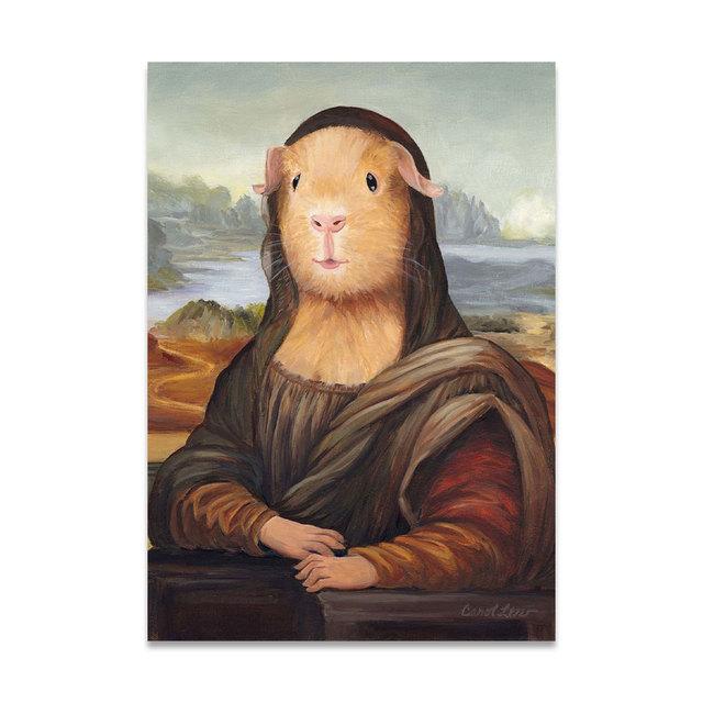 

Забавные животные, портретные постеры и принты, холст, картина на стене, художественная собака, коза, джентльмен, картина для гостиной, домашний декор, без рамки 60*100cm