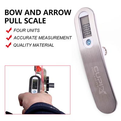 Balance Portable pour Arc de Tir à l'Arc 110lb - Affichage LCD Clair Balance Suspendue pour Poids d'Armement Arc Recurve Compound Instrument de Test de Pesée