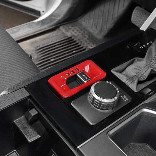 For Toyota Tundra -2025 Red Center Four-wheel Drive Shift Switch Cover Trim