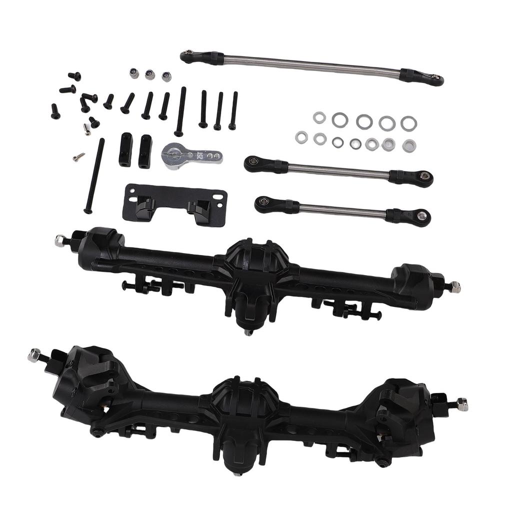 Front and Rear Axle Replacement for   SCX10 II 1Celsius10 Scale RC Crawler Upgraded Axle Set