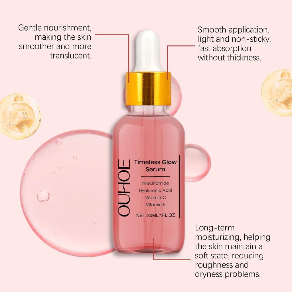 Serum Ujędrniające z Kwasem Hialuronowym Nawilżające Redukujące Drobne Linie Wygładzające Zmarszczki Wyrównujące Koloryt Skóry Rozjaśniające Esencja do Pielęgnacji Twarzy