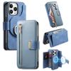 Portemonnaie-Hülle für iPhone 15 Pro - Leder/PU, Blau