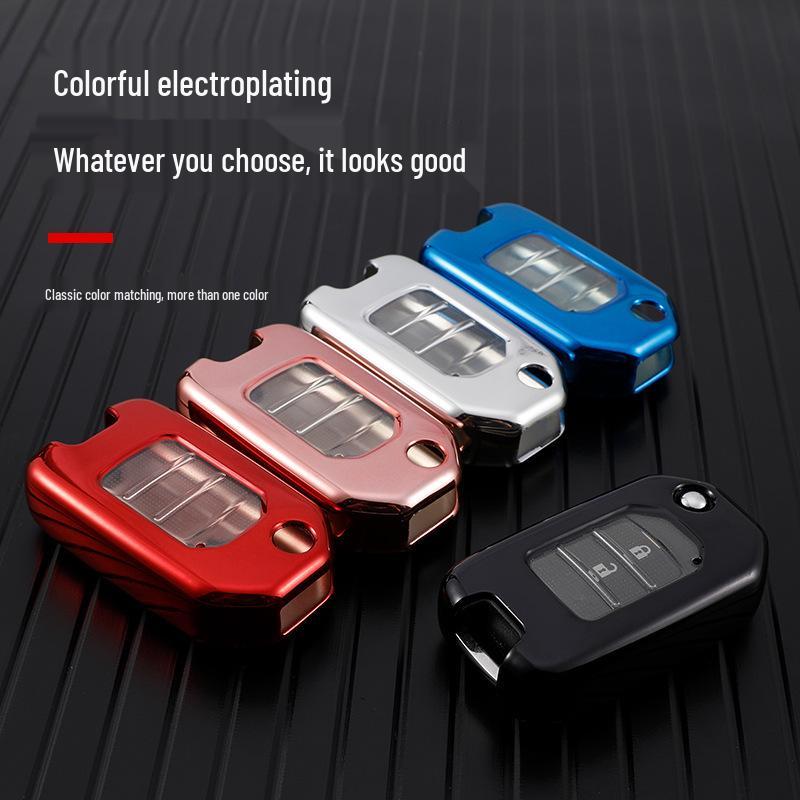 Honda Key Case for Civic XRV Accord 9.5th Gen, Vezel, Spirior - Folding Shell with Buckle