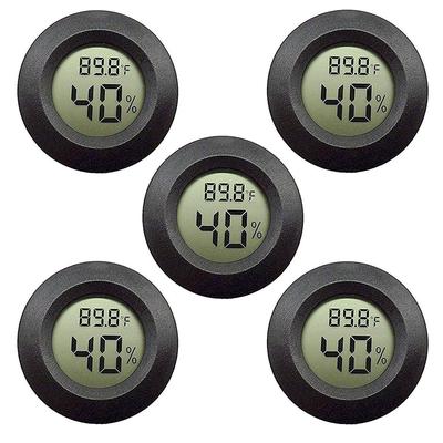 5-pack Hygrometer Thermometer Digital LCD Monitor Humidity Meter Gauge for Humidifiers Dehumidifiers