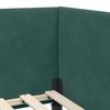 Corner Bed Frame with Headboard Dark Green 80 Cm X 200 Cm Velvet