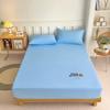 Cartoon Bed Sheet Solid Color Brushed Bed Sheet Washed Cotton Bed Sheet Mattress Protector
