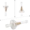 10Pcs 1/4 Inch Motorcycle Clear Gas Inline Fuel Filter Replacement For Dirt Bike ATV UTV Snowmobile Golf Cart Kawasaki John Deere EZGO With 1/4 Inch