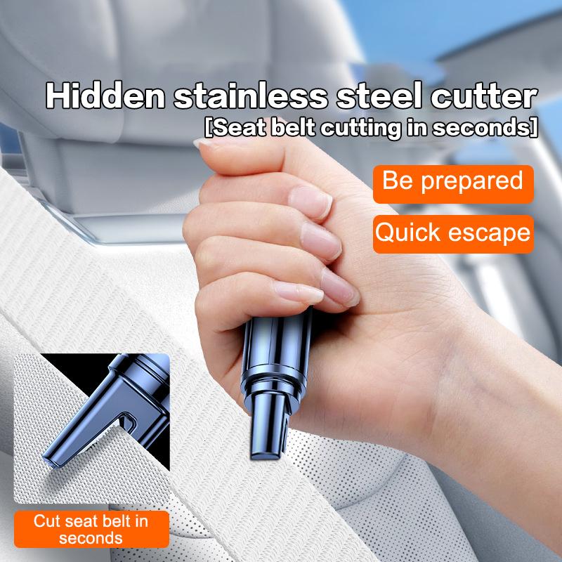 Car Safety Hammer Auto Emergency Glass Window Breaker Portable Seat Belt Cutter Steel Car Life-Saving Emergency Escape Hammer
