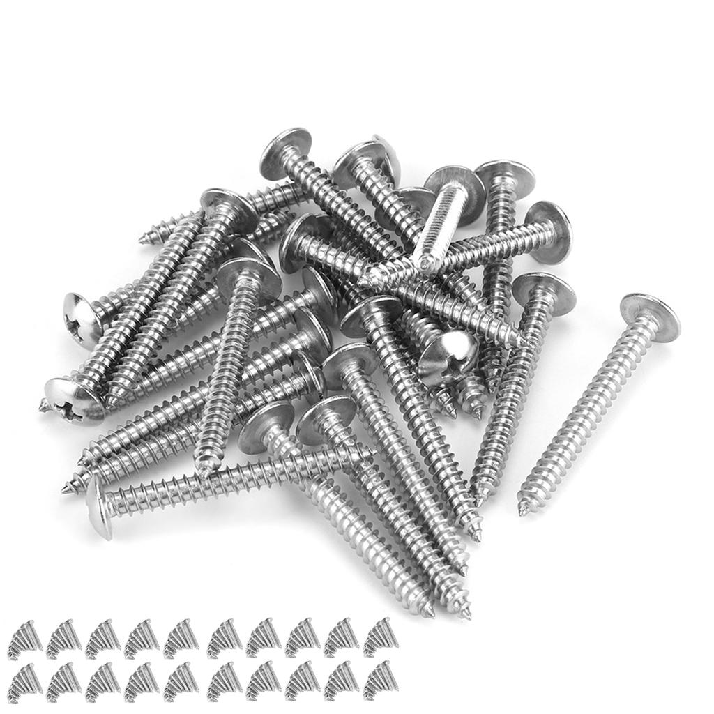 200Pcs M4 Stainless Steel Cross Self Tapping Screws Combination Set Truss Head