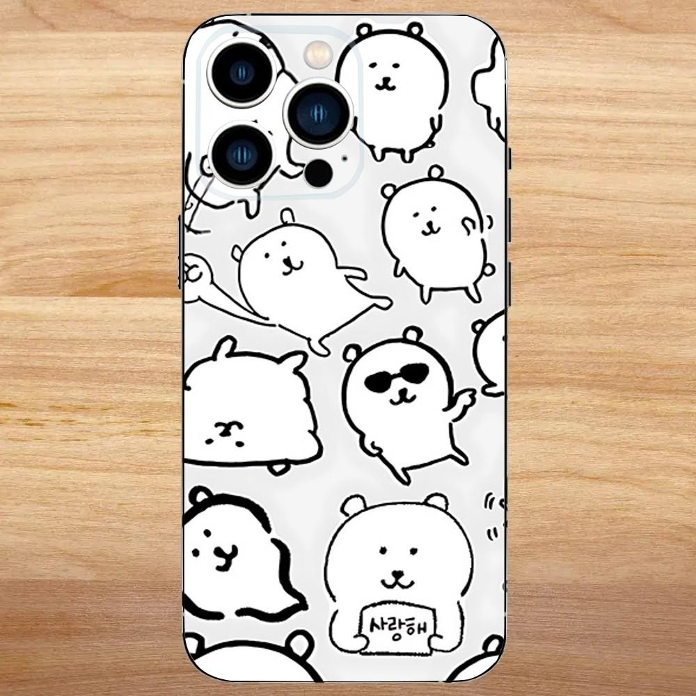 

Милый Чехол-Телефон Медведь J-Joke Для iPhone 16,15,14,13,12,11,Mini,Pro,SE,MAX Белый Матовый Ударопрочный Чехол iPhone12mini