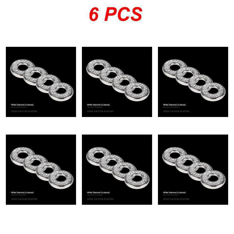 1~8PCS Door Lift Interior Trim Shining For Mercedes-benz Inner Door Lock Pull Cover Door Bolt Decorative Cover