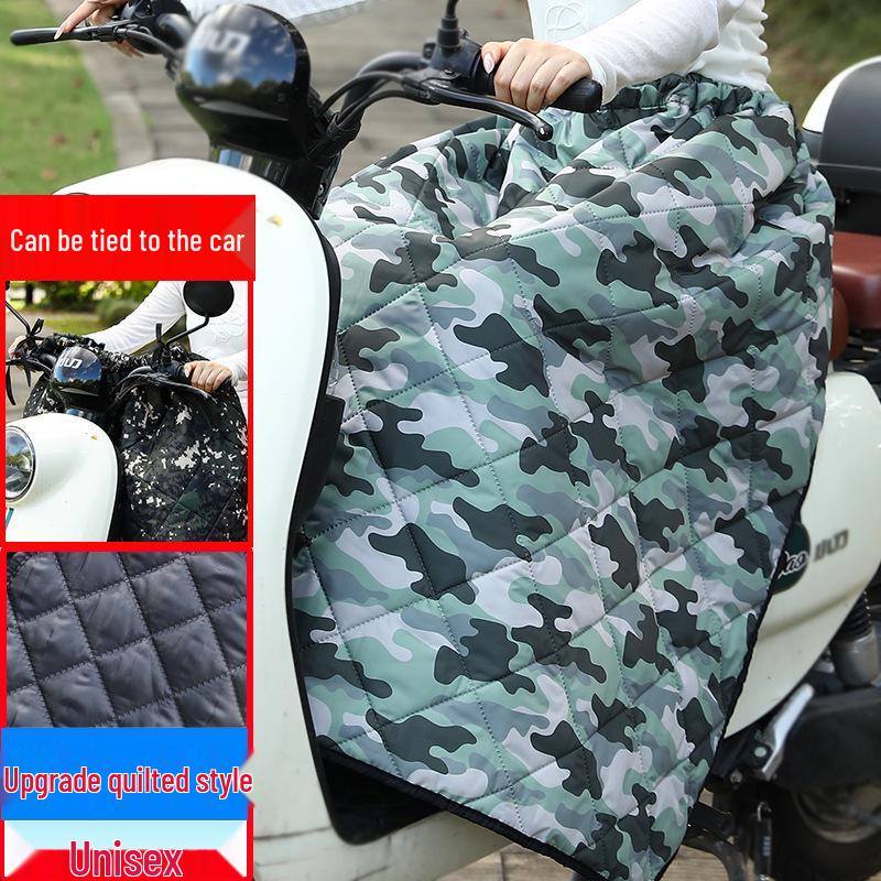 Electric Car & Motorcycle Windproof Skirt: Autumn/Winter Waterproof Warm Knee Pads for Adults & Children