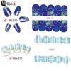 Mtssii 3D 12 Sheets/setWinter Snowflake Full Wraps Water Transfer Nail Art Sticker Manicure Decal