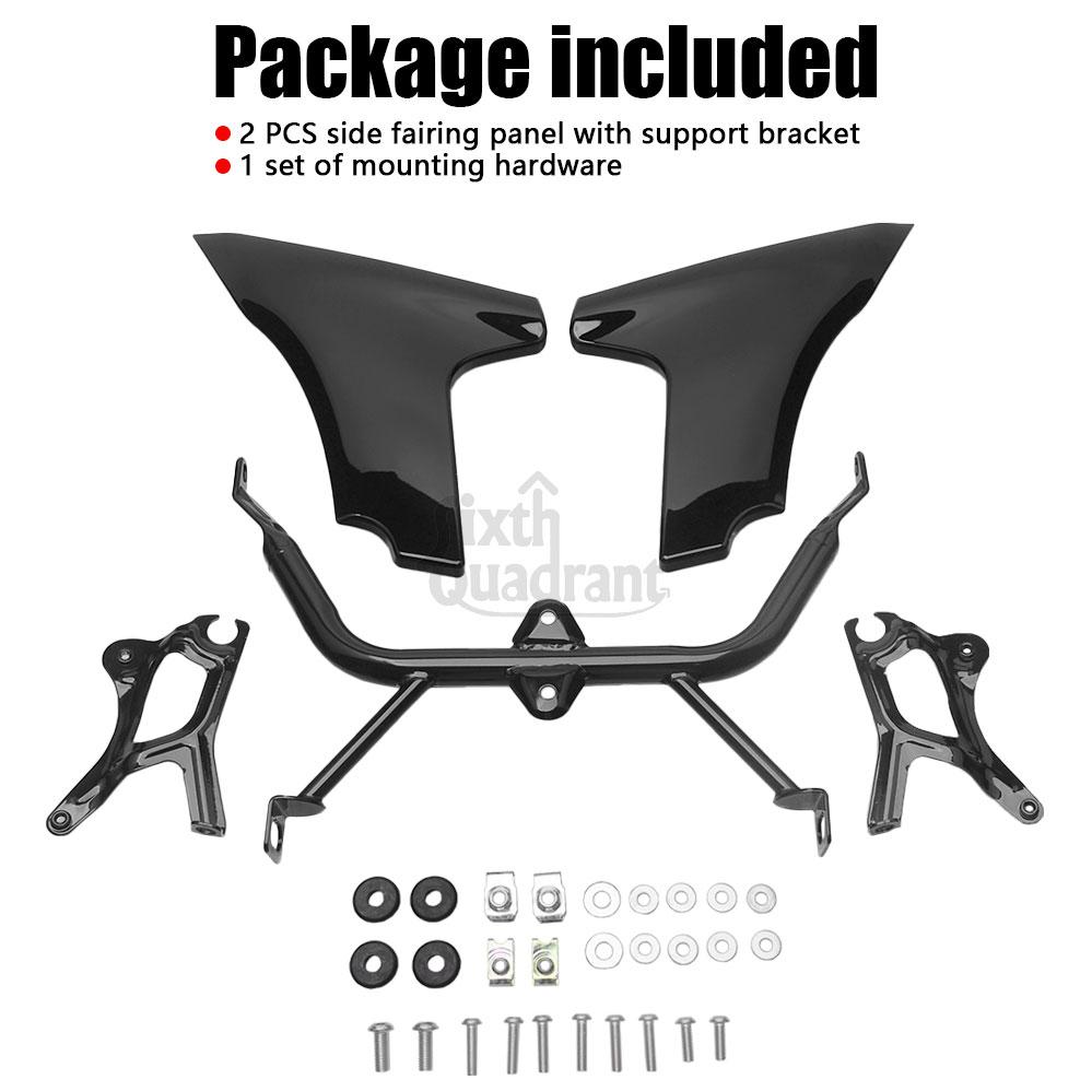 Motorcycle Part Front Side Fairing Panel with Bracket Kits ABS Iron Alloys For Harley Road Glide CVO/SE FLTRXSE 2023 2024-later