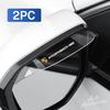 2PCS Acrylic Transparent Car Rearview Mirror Rain Eyebrow Shield Cover For Porsche Cayenne Panamera Macan 911 718 Taycan Boxster
